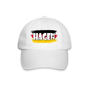 Hagen Germany Flag - Baseball Cap - white/white - Front