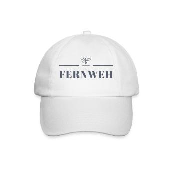 Fernweh - Baseballkappe - Weiß/Weiß - Vorne