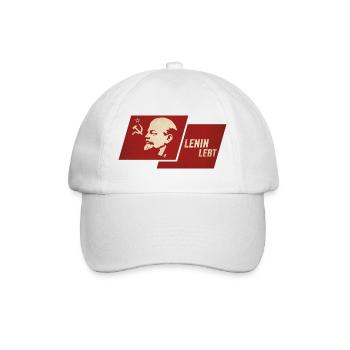 Drapeau de la vie de Lénine - Casquette classique - blanc/blanc - Devant