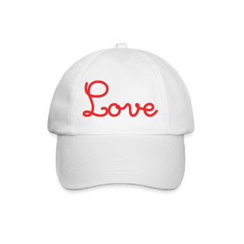 HEART. HEARTS. VALENTINE'S DAY. LOVE. LOVE. COUPLE. - Baseball Cap - white/white - Front