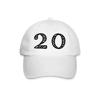 20. 20 YEARS. 20th ANNIVERSARY. 20TH ANNIVERSARY. - Baseball Cap - white/white - Front