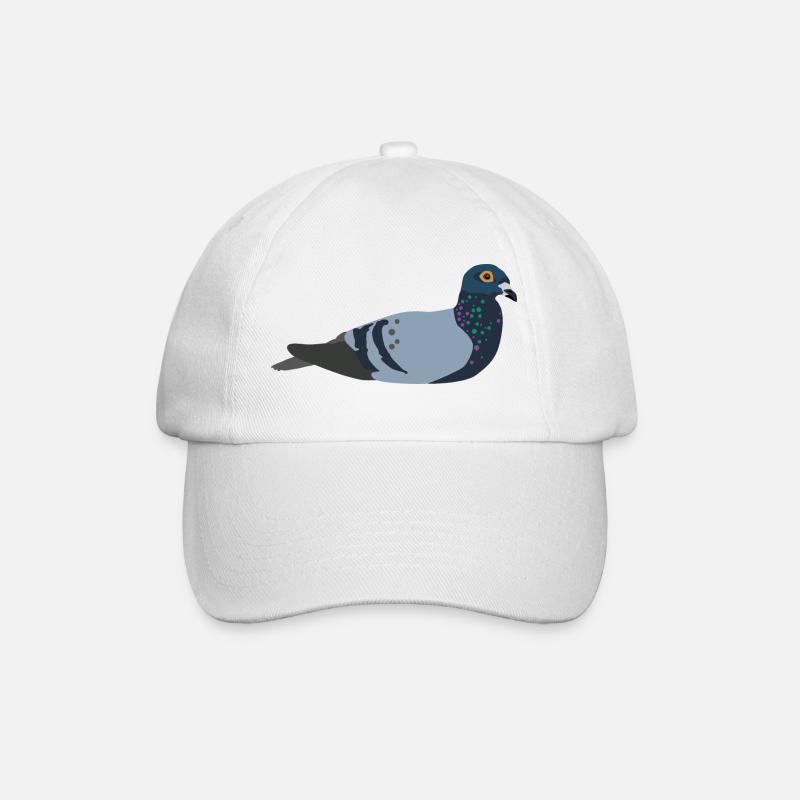 Taube  - Baseballkappe - Weiß/Weiß