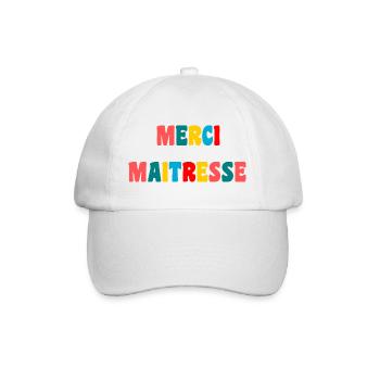 MISTRESS. THANK YOU. THANK YOU MISTRESS - Baseball Cap - white/white - Front