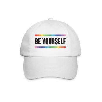 LGBTQ Pride Month - Be Yourself - Baseball Cap - white/white - Front