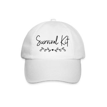 Survival Kit - Baseballkappe - Weiß/Weiß - Vorne