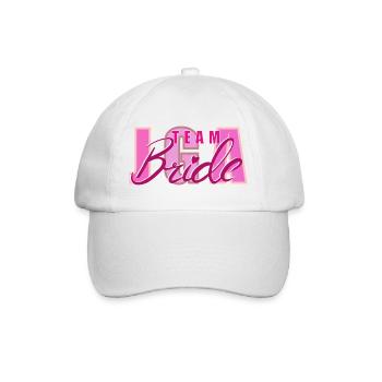 Team Bride Bachelor Party Women's Motto - Baseball Cap - white/white - Front