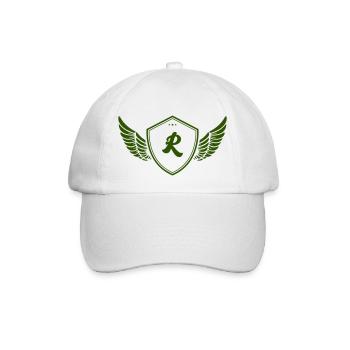 wappen r - Baseballkappe - Weiß/Weiß - Vorne