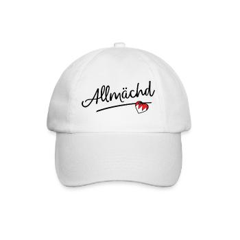 Allmächd - Baseballkappe - Weiß/Weiß - Vorne