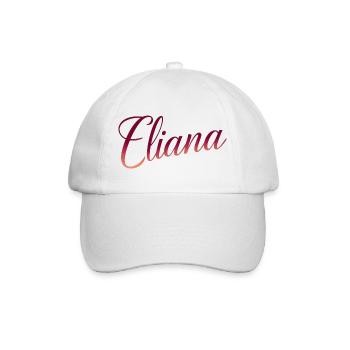 Elegant Eliana - Baseball Cap - white/white - Front