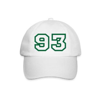 Numéro 93 sport - Casquette classique - blanc/blanc - Devant