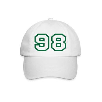 Numéro 98 sport - Casquette classique - blanc/blanc - Devant