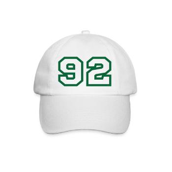 Number 92 sport - Baseball Cap - white/white - Front