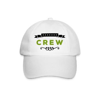 crew - Baseballkappe - Weiß/Weiß - Vorne