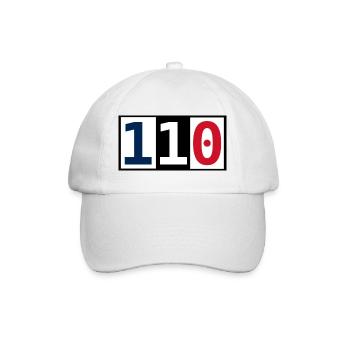 110 - Casquette classique - blanc/blanc - Devant