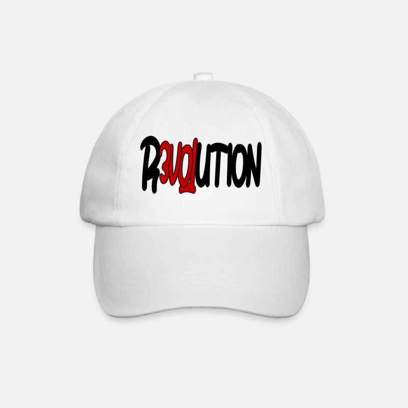 Revolution - Love - Baseballkappe - Weiß/Weiß