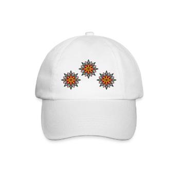 Frost Crystal 3 - Baseball Cap - white/white - Front