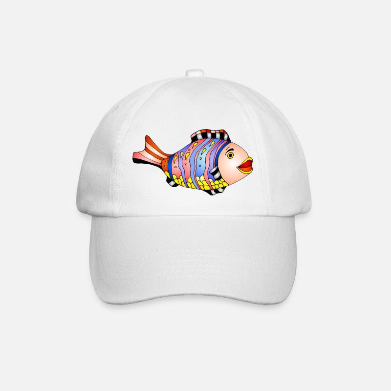 Poisson - Casquette classique - blanc/blanc