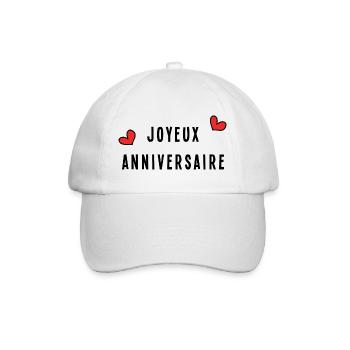 HEART. HAPPY BIRTHDAY. HAPPY BIRTHDAY - Baseball Cap - white/white - Front
