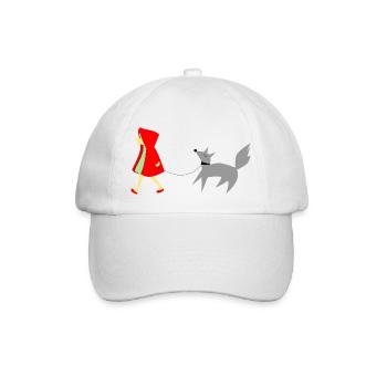 Le Petit Chaperon Rouge et le Loup - Casquette classique - blanc/blanc - Devant