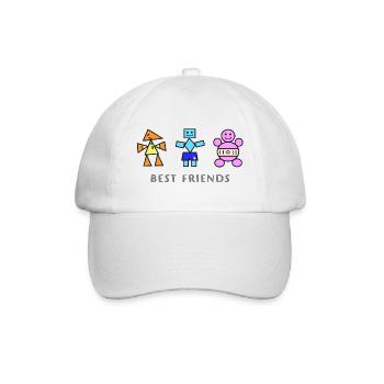 Best Friends Trio Geometric Toys - Baseball Cap - white/white - Front