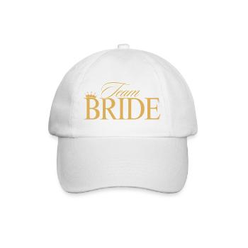 Team Bride! Customizable - Baseball Cap - white/white - Front