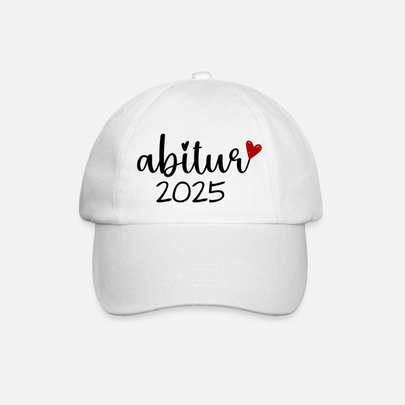 Abitur 2025 - Baseballkappe - Weiß/Weiß