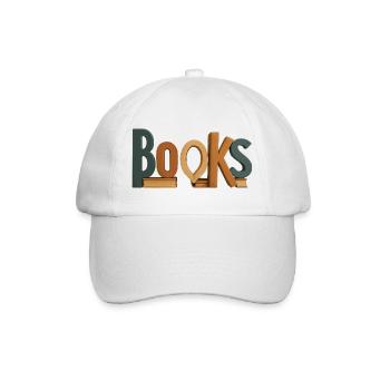 Lettres comme livres Typographie - Casquette classique - blanc/blanc - Devant