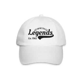 Heimwerker-Legende seit 1965 - Baseballkappe - Weiß/Weiß - Vorne