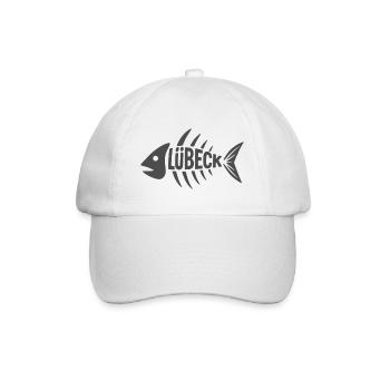 Lübecker Fischgrät - Baseballkappe - Weiß/Weiß - Vorne