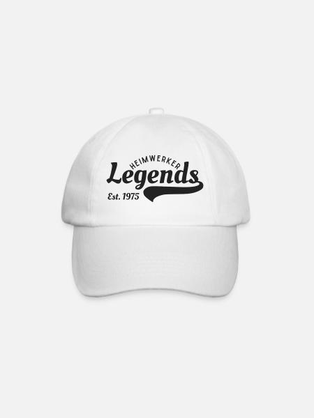 DIY legend since 1975 - Baseball Cap - white/white