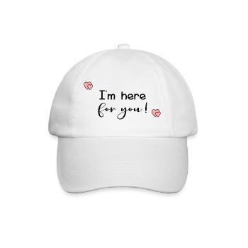 Message de condoléances simple - Casquette classique - blanc/blanc - Devant