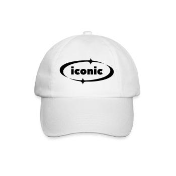 Iconic Spark - Conception de texte Y2K avec des accents d’étoiles - Casquette classique - blanc/blanc - Devant