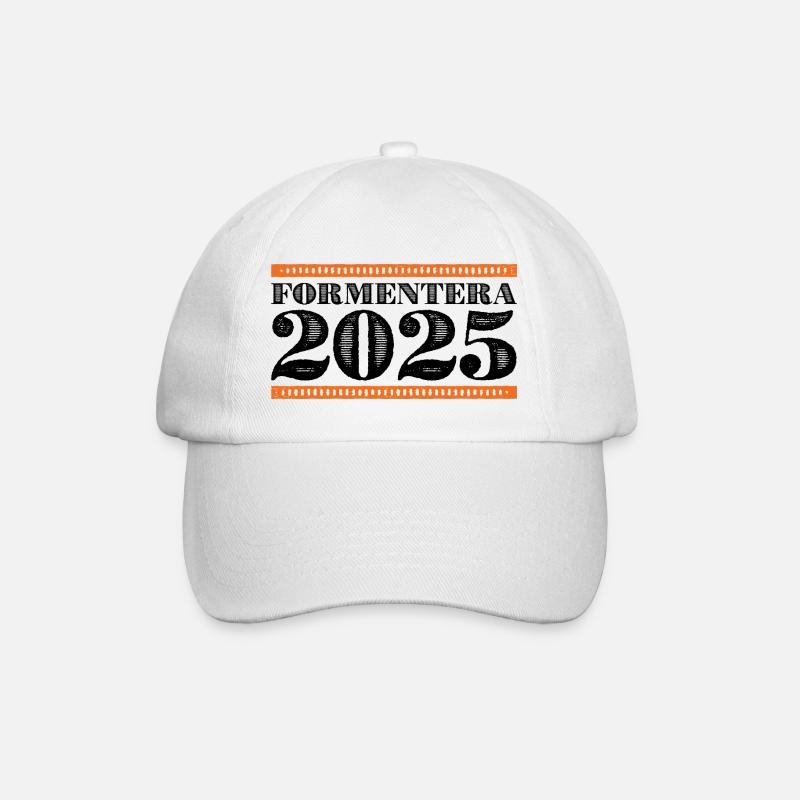 Formentera 2025 - Baseballkappe - Weiß/Weiß