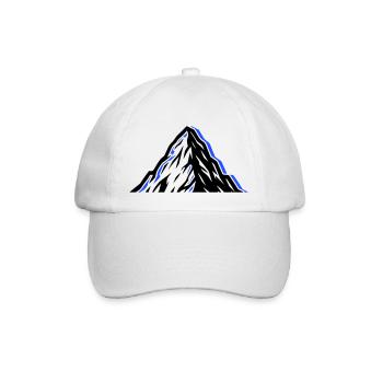 Mountains icon - Baseball Cap - white/white - Front