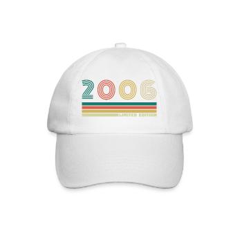 20 Years 2006 Vintage Birthday Gift - Baseball Cap - white/white - Front