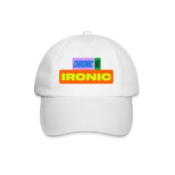 Chronique mais ironique - Casquette classique - blanc/blanc - Devant