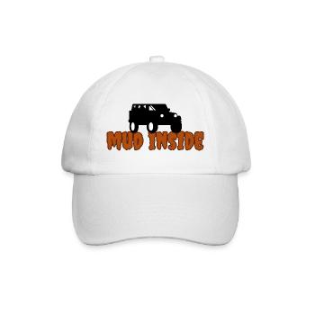 Mud Inside - Baseball Cap - white/white - Front