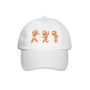 Gingerbread man Christmas gingerbread - Baseball Cap - white/white - Front