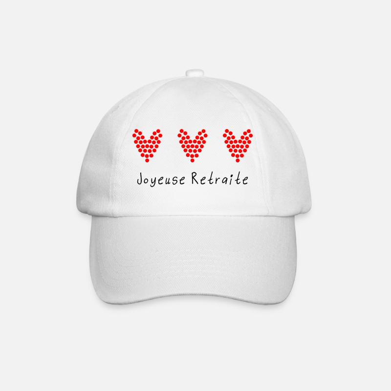 RETRAITE. RETRAITE. RETRAITEE. RETRAITE. - Casquette classique - blanc/blanc