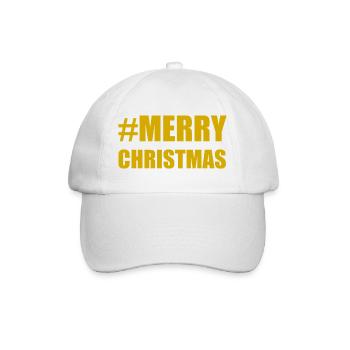 WEIHNACHTEN. FROHE WEIHNACHTEN. FROHE WEIHNACHTEN. WEIHNACHTSMANN - Baseballkappe - Weiß/Weiß - Vorne