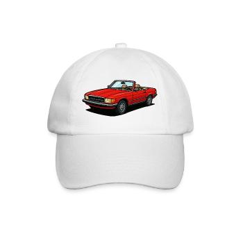 Toit ouvert cabriolet rouge - Casquette classique - blanc/blanc - Devant