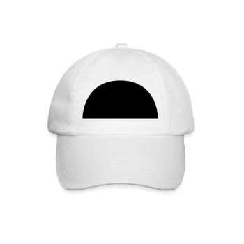 Halbkreis - Baseballkappe - Weiß/Weiß - Vorne