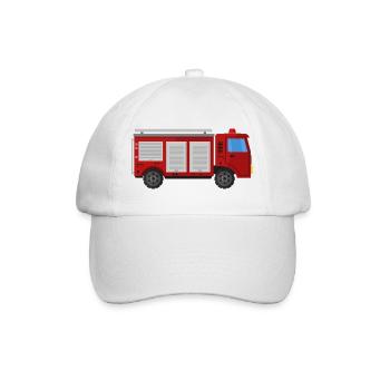 Camion de pompiers - Casquette classique - blanc/blanc - Devant