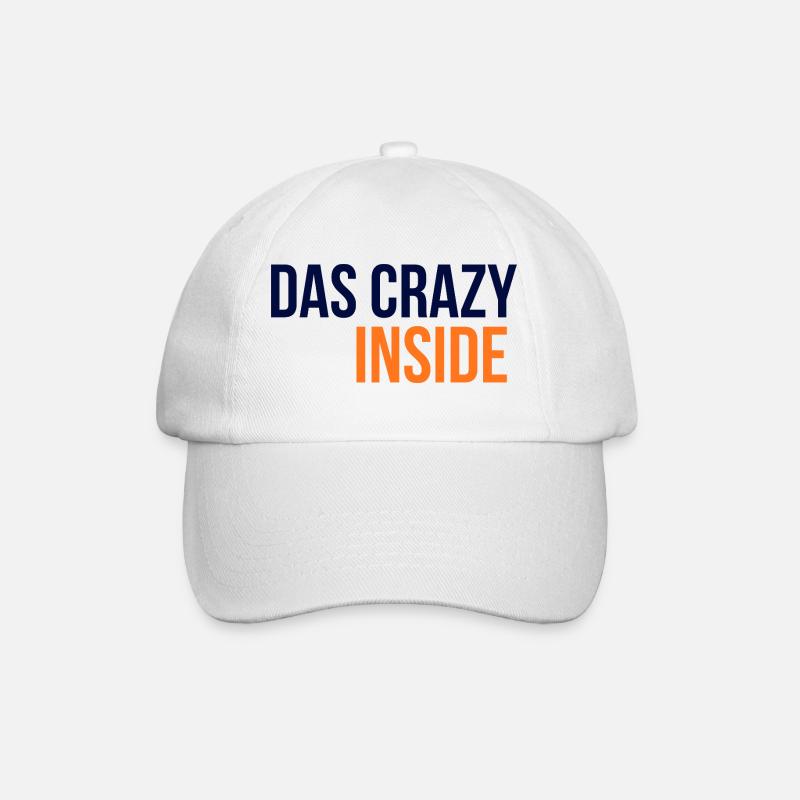 GIUDAN Jugendwort 25 Collection: Das Crazy Inside - Baseballkappe - Weiß/Weiß