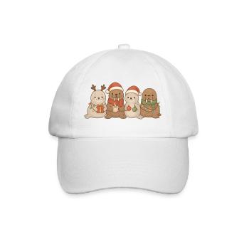 Seals and walruses Children Boys Girls Christmas - Baseball Cap - white/white - Front