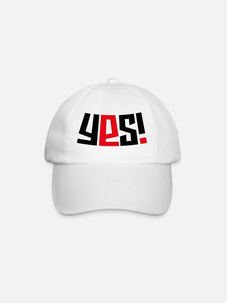 Yes! - Casquette classique - blanc/blanc