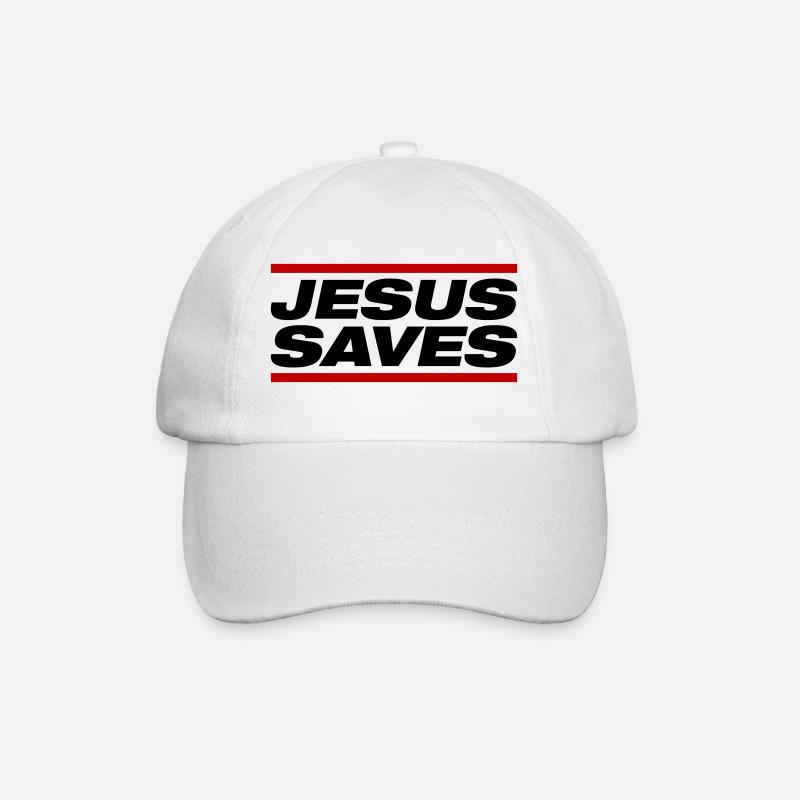 Jésus sauve - Casquette classique - blanc/blanc