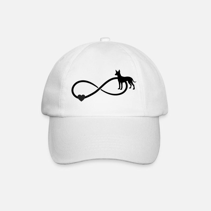 Xoloitzcuintle Unendlichkeit  - Baseballkappe - Weiß/Weiß