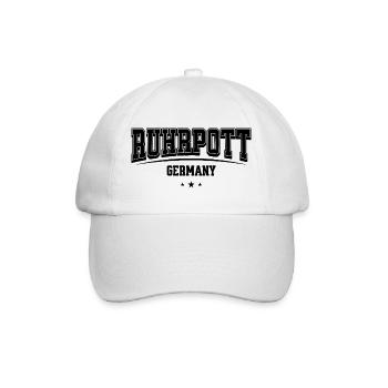Ruhrpott Typo Outline Heimat Design - Baseball Cap - white/white - Front