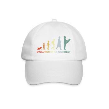 The development of an architect - Baseball Cap - white/white - Front